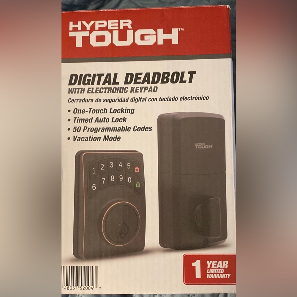 HyperTough Electronic Deadbolt&Keypad‼️New- In Original Package‼️